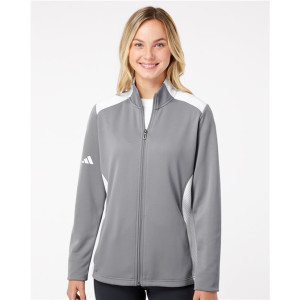 Women's Textured Mixed Media Full-Zip Jacket