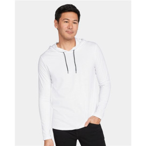 Unisex Softstyle® Lightweight Hooded Long Sleeve T-Shirt