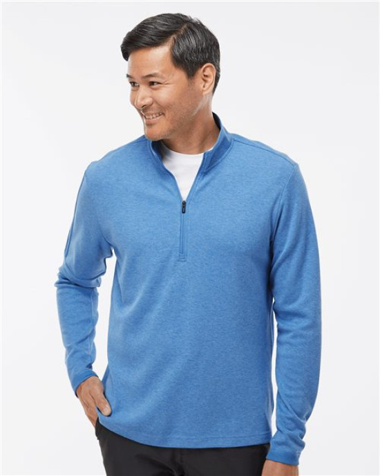 Men's 3-Stripe Quarter-Zip Sweater Pullover