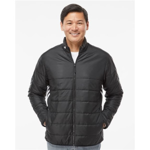 Men's 3 Stripe Puffer Full-Zip Jacket