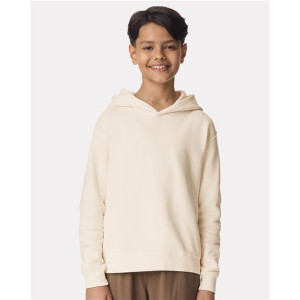 Youth Garment-Dyed Lightweight Fleece Hooded Sweatshirt