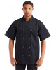 Unisex Ten Studded Front Short Sleeve Chef Coat