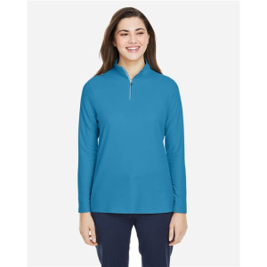 Women's Fusion ChromaSoft™ Pique Quarter-Zip Pullover