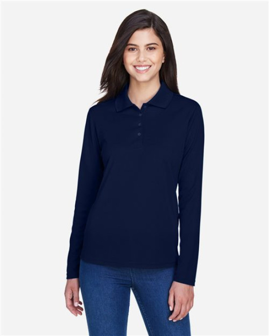 Women's Pinnacle Performance Long Sleeve Piqué Polo