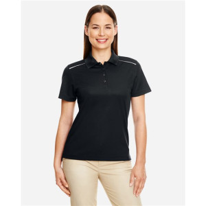 Women's Radiant Performance Piqué Polo with Reflective Piping