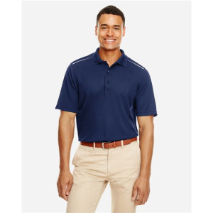 Men's Radiant Performance Piqué Polo with Reflective Piping