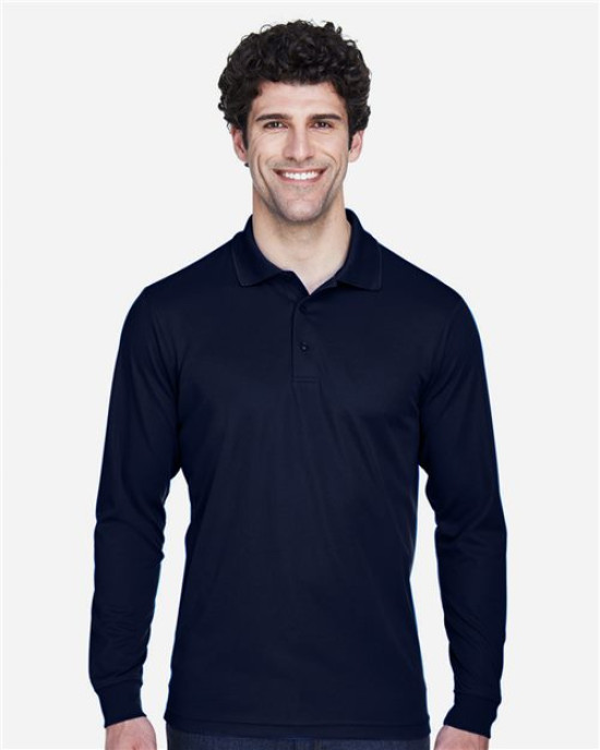 Men's Tall Pinnacle Performance Long Sleeve Piqué Polo