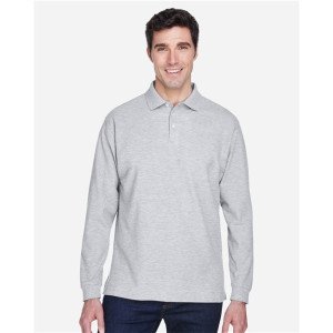 Men's Pima Piqué Long Sleeve Polo