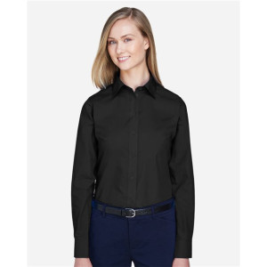 Women's Crown Collection® Broadcloth Woven Dress Shirt