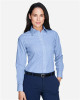 Women's Crown Collection® Banker Stripe Woven Dress Shirt