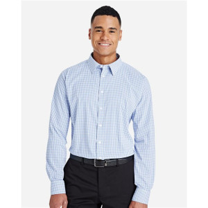 Men's CrownLux Performance® Micro Windowpane Woven Dress Shirt