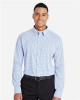 Men's CrownLux Performance® Micro Windowpane Woven Dress Shirt