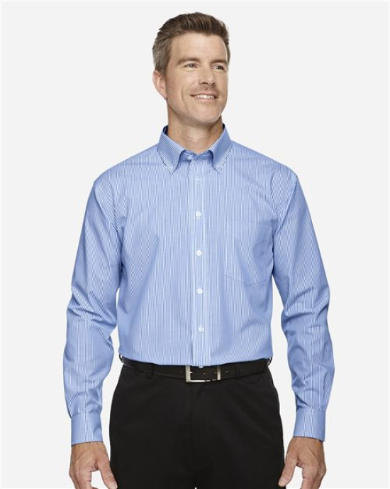 Men's Crown Collection® Banker Stripe Woven Dress Shirt