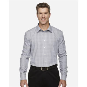Men's Crown Collection® Glen Plaid Woven Dress Shirt