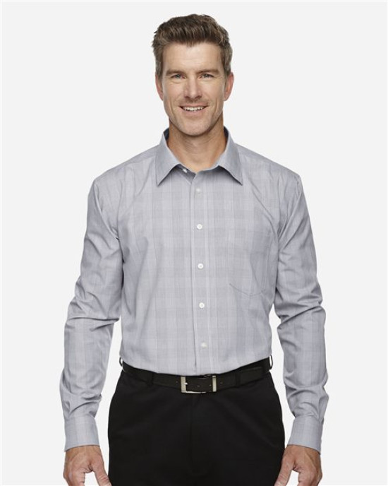 Men's Crown Collection® Glen Plaid Woven Dress Shirt
