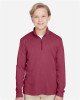 Youth Zone Sonic Heather Performance Quarter-Zip Pullolver