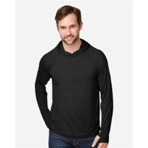 Unisex JAQ Stretch Performance Hooded Long Sleeve T-Shirt