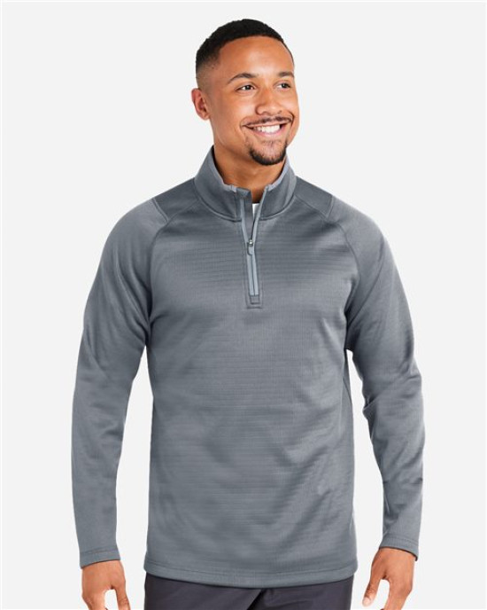 Men's Waffle Fleece Quarter-Zip Pullover