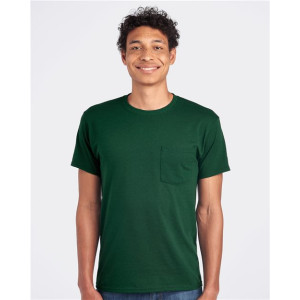 Unisex Dri-Power® 50/50 Pocket T-Shirt