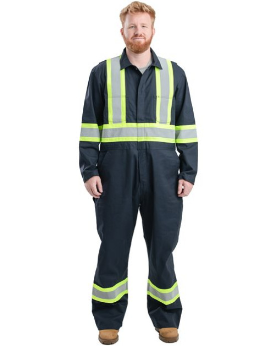 Safety Striped Gasket Unlined Coverall