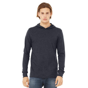 Unisex Jersey Hooded Long Sleeve Tee