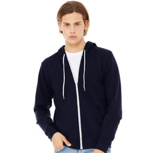 Unisex Sponge Fleece Full-Zip Hoodie Sweatshirt