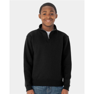 Nublend® Youth Quarter-Zip Cadet Collar Sweatshirt
