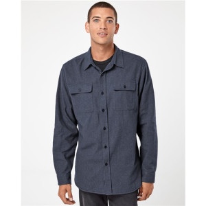 Men's Solid Flannel Shirt