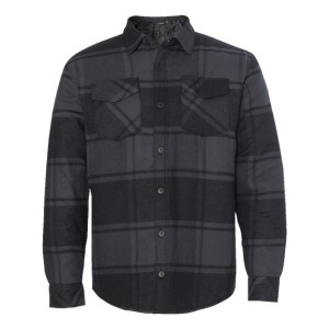Men's Quilted Flannel Shirt Jacket