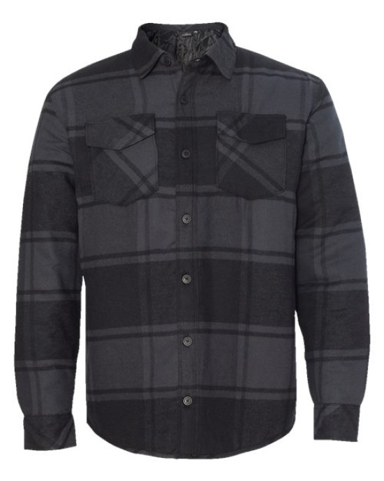 Men's Quilted Flannel Shirt Jacket