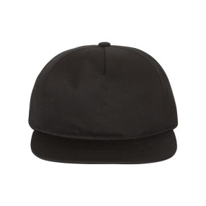 Lightly-Structured Five-Panel Snapback Cap