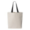 11L Canvas Tote with Contrast-Color Handles
