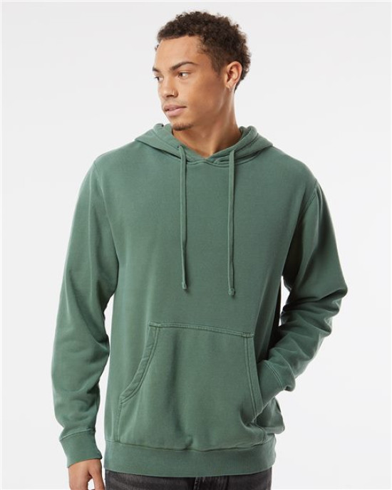Unisex Midweight Pigment-Dyed Hooded Sweatshirt