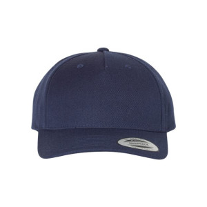 Premium Five-Panel Curved Bill Snapback Cap