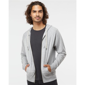 Unisex Icon Lightweight Loopback Terry Full-Zip Hooded Sweatshirt