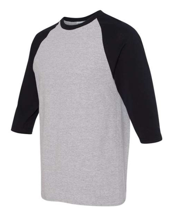 Unisex Heavy Cotton™ Raglan Three-Quarter Sleeve T-Shirt