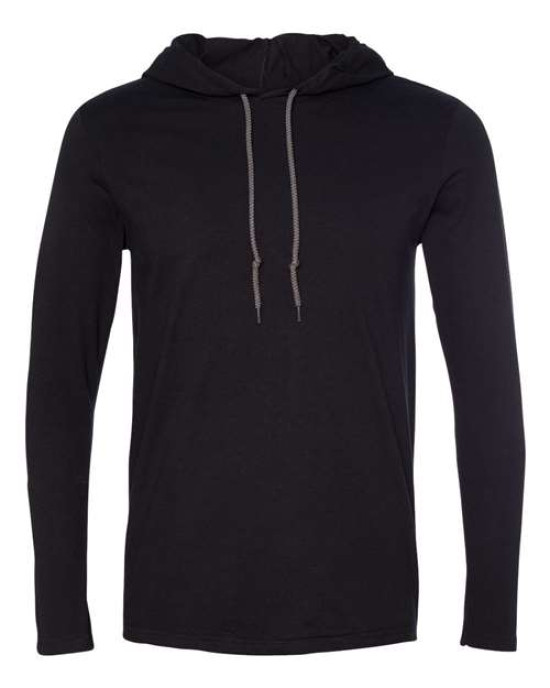 Unisex Softstyle® Lightweight Hooded Long Sleeve T-Shirt