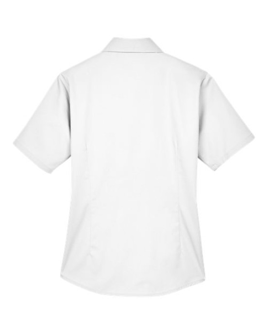 Women's Easy Blend™ Short Sleeve Twill Dress Shirt with Stain-Release