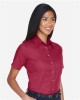 Women's Easy Blend™ Short Sleeve Twill Dress Shirt with Stain-Release