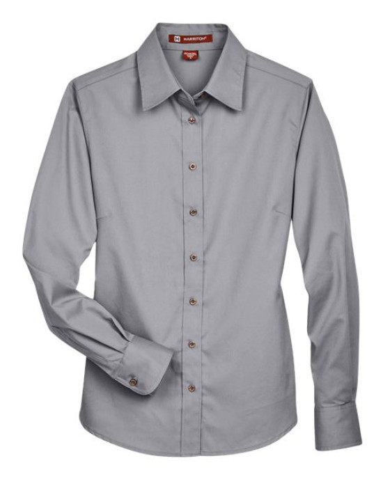 Women's Easy Blend™ Long Sleeve Twill Dress Shirt with Stain-Release