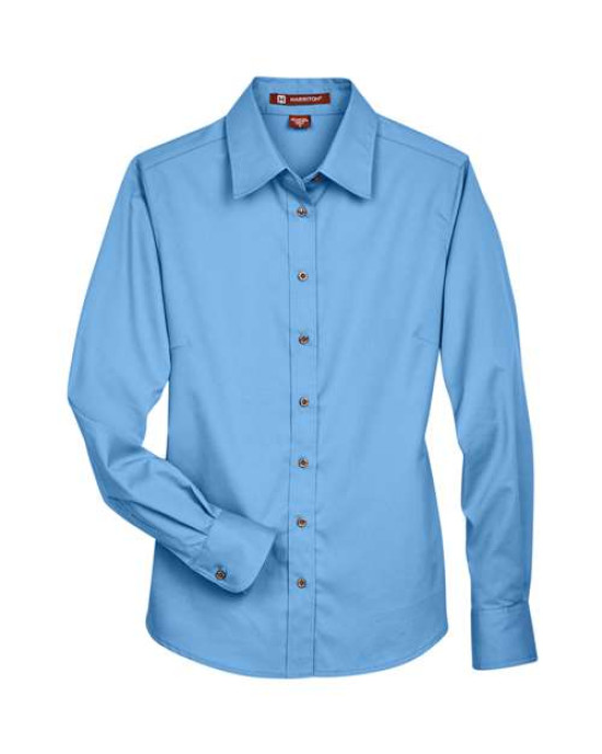 Women's Easy Blend™ Long Sleeve Twill Dress Shirt with Stain-Release