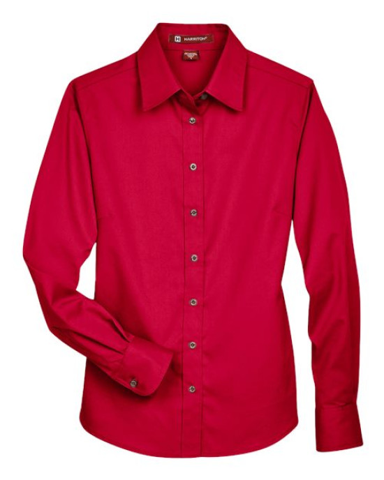 Women's Easy Blend™ Long Sleeve Twill Dress Shirt with Stain-Release