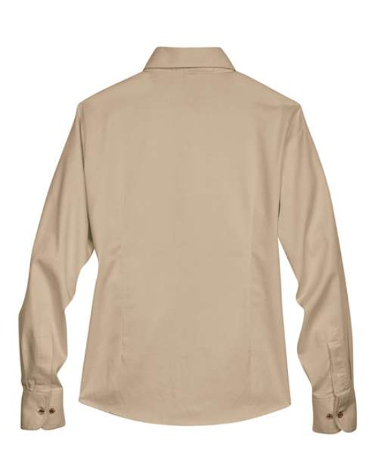 Women's Easy Blend™ Long Sleeve Twill Dress Shirt with Stain-Release