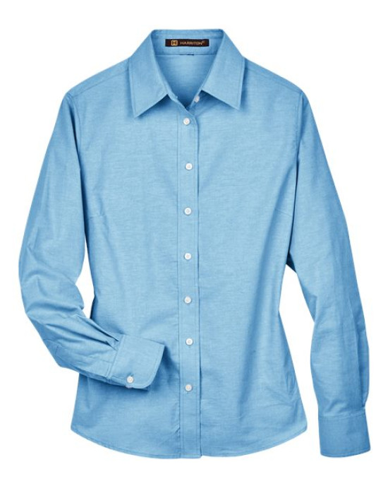 Women's Long Sleeve Oxford Dress Shirt