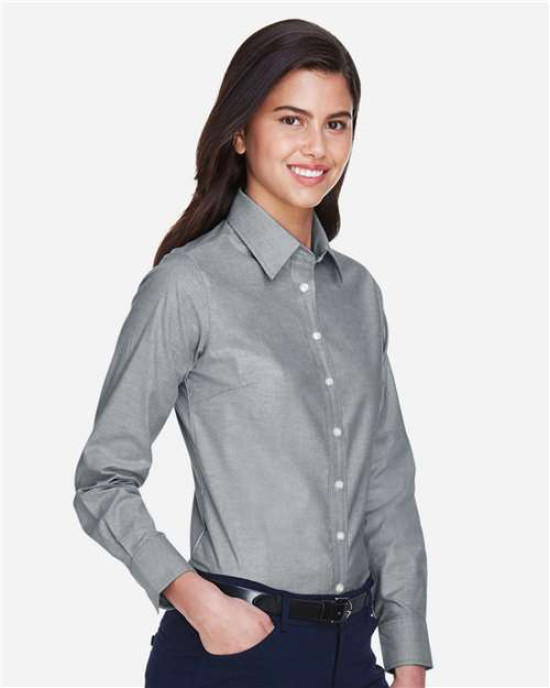 Women's Long Sleeve Oxford Dress Shirt