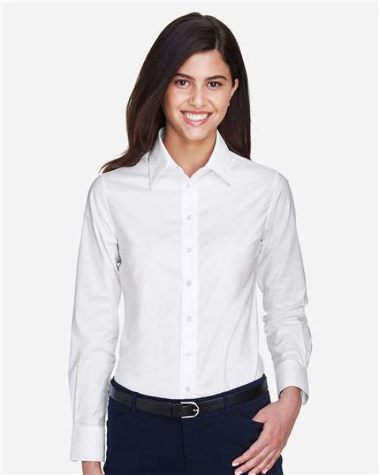 Women's Long Sleeve Oxford Dress Shirt