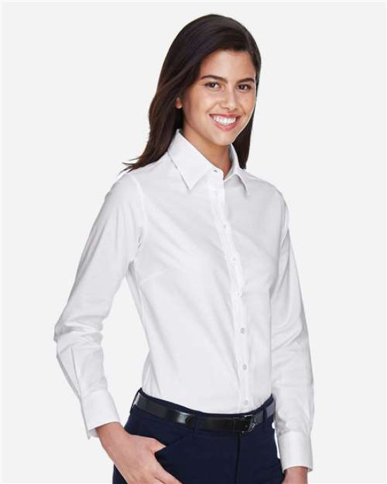 Women's Long Sleeve Oxford Dress Shirt