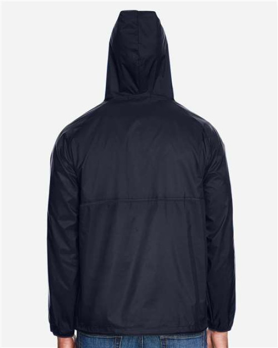 Unisex Packable Hooded Nylon Jacket