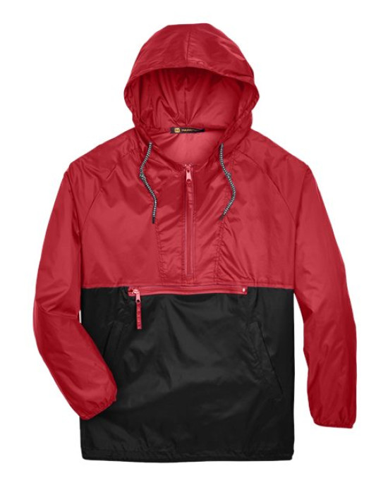Unisex Packable Hooded Nylon Jacket