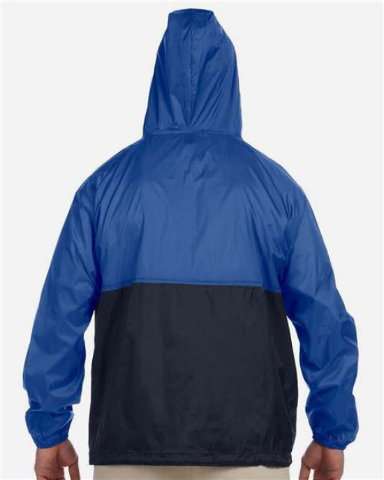 Unisex Packable Hooded Nylon Jacket